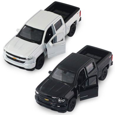 Автомодель CHEVROLET SILVERADO 2017 (перламутрово-білий, чорний) 250381W