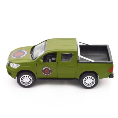 Автомодель серии Шевроны Героев TOYOTA HILUX КРАСНАЯ КАЛИНА KM6119