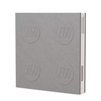 Блокнот с ручкой LEGO Stationery Deluxe серый 4003064-52448