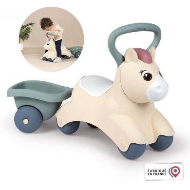 Дитяча каталка Smoby Little Поні з причепом, 54х27х40 см, 12 міс.+ 140502