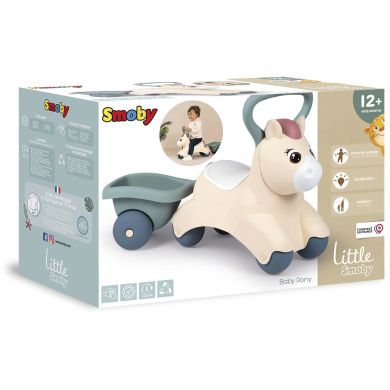 Дитяча каталка Smoby Little Поні з причепом, 54х27х40 см, 12 міс.+ 140502