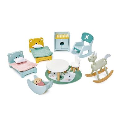 Іграшка з дерева Ляльковий будинок Дитяча кімната Фурнітура Tender Leaf Toys TL8155