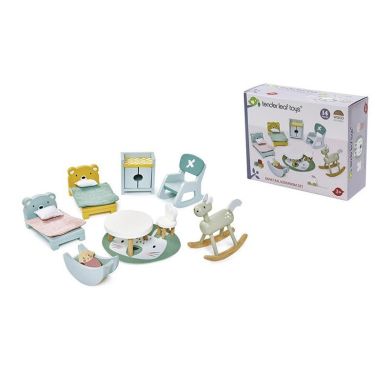 Іграшка з дерева Ляльковий будинок Дитяча кімната Фурнітура Tender Leaf Toys TL8155