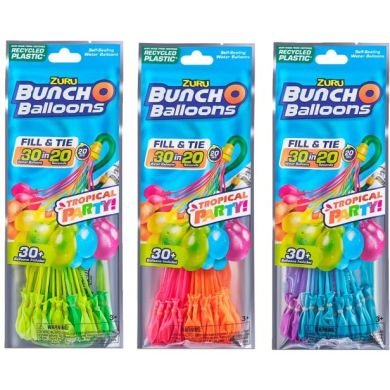 Ігровий набір BUNCH O BALLOONS Водні кульки Тропік 30 штуп, в асортименті 56479UQ1