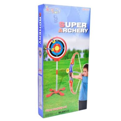 Игровой набор Mastela Super archery лук, мишень (стойкая), стрелы-присоски 3 шт., кор., 46-31-7,5 см. 35881J-2