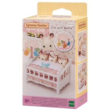 Ігровий набір Sylvanian Families Дитяче ліжечко для трійні з мобілем 5534