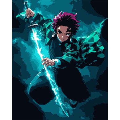 Картина за номерами SANTI Demon Slayer. Tanjiro Kamado, 40*50 см Santi 954418