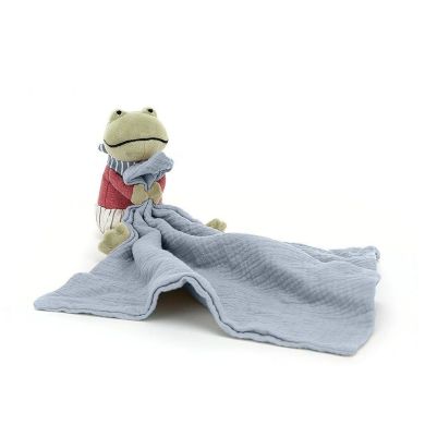 Комфортер-пустушка Жабенятко 30*13 см Jellycat (Джеллі кет) Little RAMS4FR, Зелений