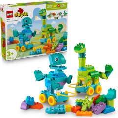 Конструктор Динозаври на колесах 3в1 LEGO DUPLO Town 10451
