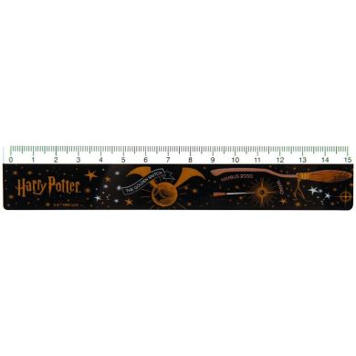 Линейка пластиковая, 15 см Гарри Поттер KITE HP23-090