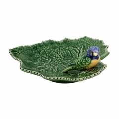 Миска-лист з блакитною пташкою Cineraria Bordallo Pinheiro 65002705