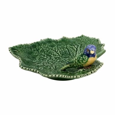Миска-лист з блакитною пташкою Cineraria Bordallo Pinheiro 65002705