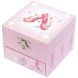 Музыкальный ящик-куб Туфелька Балерины, розовый цвет, фигурка Балерина Trousselier S20975