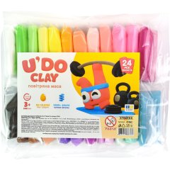 Набір для творчості U'DO Clay 24 кольори 6г STRATEG 41063