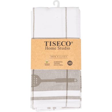 Набір кухоних рушників UTENSILS, 50x70см, (3шт), тауп Tiseco 9583TAUPE-SET3