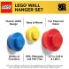 Набір настінних вішалок (червона синя жовта) Lego 40161732