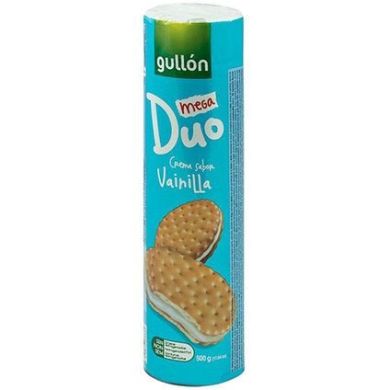 Печенье Gullon Duo Mega Белое с ванильным кремом 500 г T3686 8410376036862