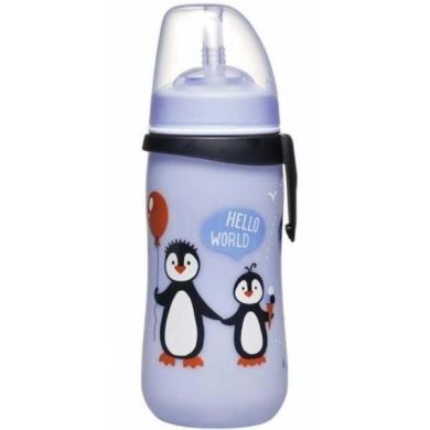 Поильник с трубочкой Nip Straw Cup Пингвинчики, 330 мл NIP 35067