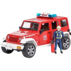 Пожарная техника Bruder Wrangler Unlimited Rubicon + фигурка пожарника 02528
