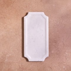 Прямокутна дошка з білого мармуру 38x17.75x1.25 Be Home 580-15