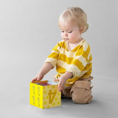 Розвиваючий сортер-пірамідка колекції Саванна Кубики Африка Taf Toys 12725