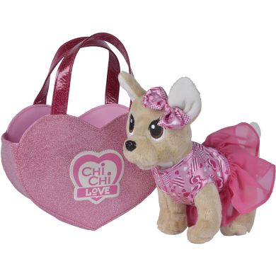 Собачка CCL Рожеве серце, з сумочкою, 3+ Chi Chi Love 5890055