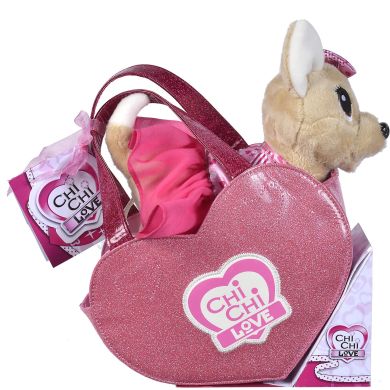 Собачка CCL Рожеве серце, з сумочкою, 3+ Chi Chi Love 5890055