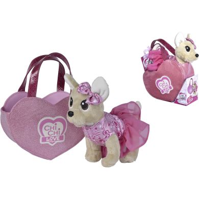 Собачка CCL Рожеве серце, з сумочкою, 3+ Chi Chi Love 5890055