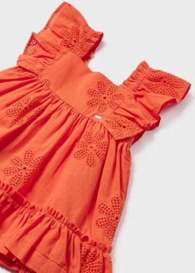 Платье короткий рукав 4D, р.80 Оранжевый Mayoral 1913