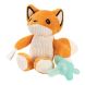 Набор Цельная силиконовая пустышка с игрушкой Лисичка цвет аква, Dr. Brown`s Dr. Brown`s AC123-P6, Голубой