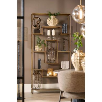 Ваза &Oslash;25x44,5 см TEJEDA, стекло, прозрачное, светло-коричневое Light&Living 5750361