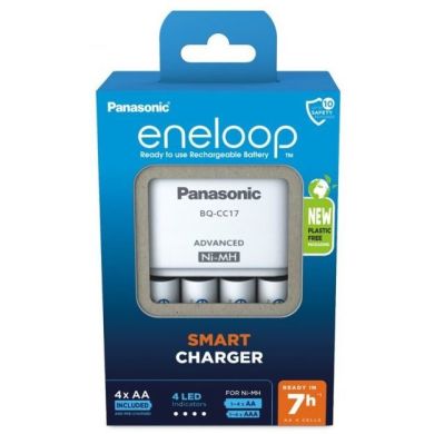 Зарядное устройство для Panasonic Advanced Charger+ Аккумулятор Eneloop NI-MH AA 2000 мАч, 4 шт. K-KJ17MCD40E