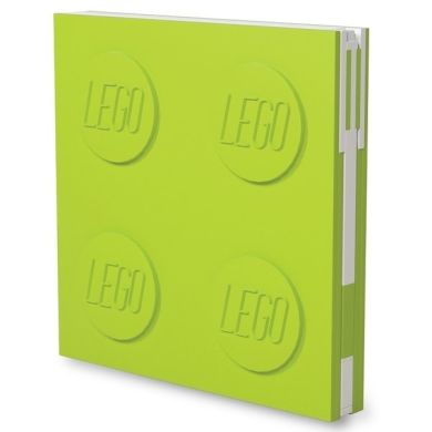 Блокнот з ручкою LEGO Stationery Deluxe лайм 4003064-52442
