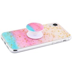 Чохол Confetti mramor case with pop socket iPhone Xs Max 20627