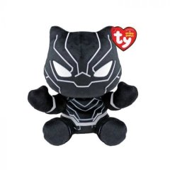 Дитяча іграшка м&rsquo;яконабивна TY Marvel Чорна пантера 15 см 44000