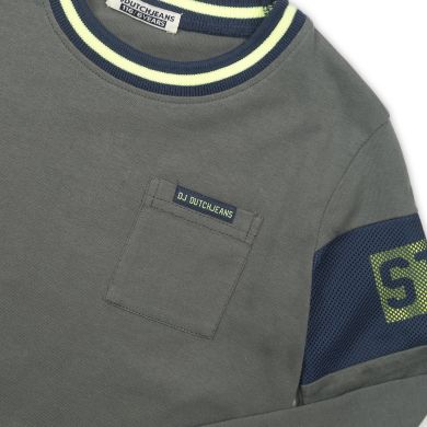 Свитшот детский на мальчика DJ Dutchjeans 122 Хаки D36172-45