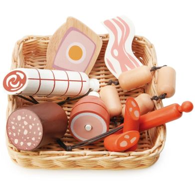 Игрушка из дерева Корзина с мясным ассорти Tender Leaf Toys TL8292