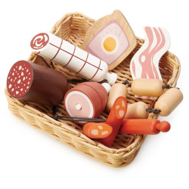 Игрушка из дерева Корзина с мясным ассорти Tender Leaf Toys TL8292