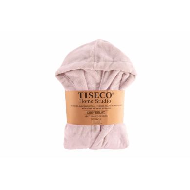 Халат детский, микрофланель, DELUX, р.122/128, розовый Tiseco 3602PиндияK