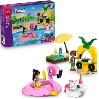 Конструктор Вечірка єдинорога та фламінго біля басейну LEGO Friends 42658