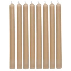 Набір свічок (8 шт), парафін 2,2&times;25 см, медовий колір CANDLE POMAX Q201-HON-S8