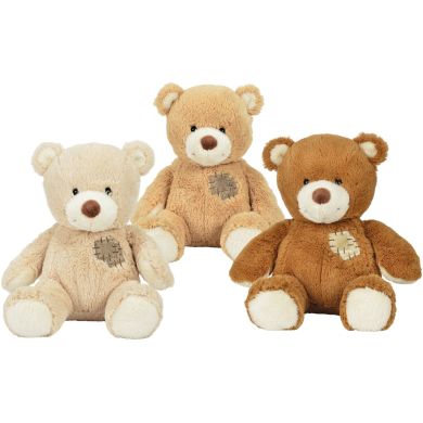 Плюшевая игрушка Nicotoy Медвежонок с заплаткой, 25 см, 3 вида, 0мес.+ 5830718