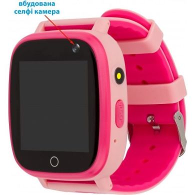 Смарт-годинник AmiGo GO001 iP67 Camera+LED, Pink GO001