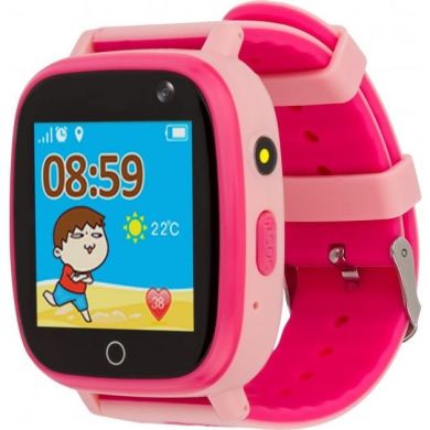 Смарт-годинник AmiGo GO001 iP67 Camera+LED, Pink GO001