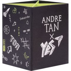 Стакан для письмового приладдя YES by ANDRE TAN Dark, картон 707156