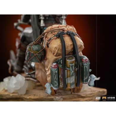 Статуэтка MANDALORIAN On Speederbike - Deluxe Art Scale 1/10 (Мандалорец) 17,8 см Iron Studio LUCSWR48721-10