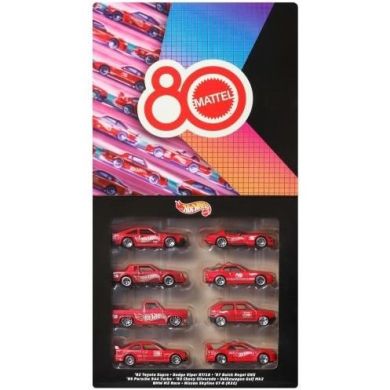 Тематичний набір з 8 машинок 80 років драйву Mattel Hot Wheels JGK09