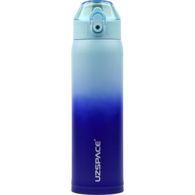 Термочашка для напитков UZSPACE X4 Gradient 500 мл голубовато-синяя UzSpace 4201, Голубой