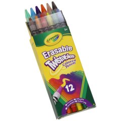 Набор карандашей Твист с ластиком, (выкручивающиеся и стираются), 12 шт Crayola 256360.024