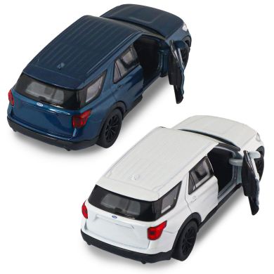 Автомодель FORD EXPLORER 2023 (перламутрово-білий, блакитний металік) 250392W